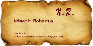Németh Roberta névjegykártya