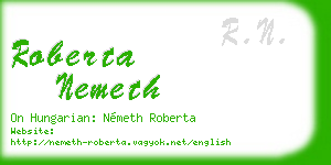 roberta nemeth business card